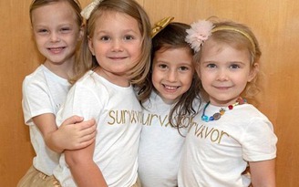 Bốn cô bé sát cánh bên nhau chống chọi ung thư