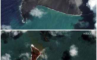 Tonga bị tàn phá nặng nề bởi núi lửa, sóng thần