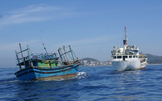 Tàu cá Quảng Ngãi hỏng máy, thả trôi trên vùng biển Hoàng Sa