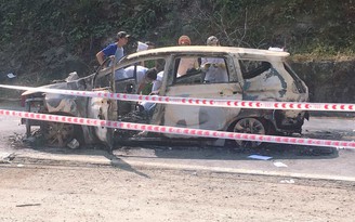 Xe bốc cháy sau tiếng nổ lớn ở Quảng Nam: Xác định danh tính 2 nạn nhân