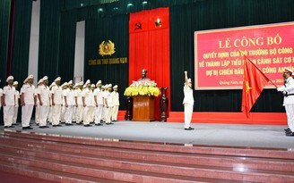 Công an Quảng Nam thành lập Tiểu đoàn Cảnh sát cơ động dự bị chiến đấu