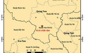 Quảng Nam: Động đất 3 độ Richter xảy ra tại vùng giáp ranh với Kon Tum