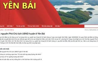 Bắt nguyên Phó chủ tịch UBND H.Văn Chấn