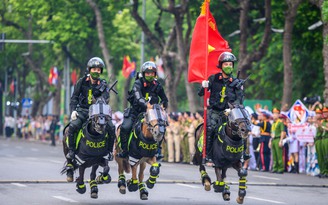 Kỵ binh Việt Nam trình diễn tại Nhạc hội Cảnh sát các nước ASEAN+