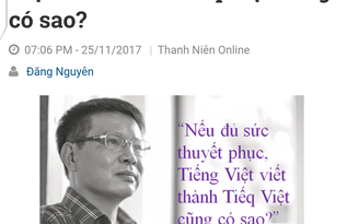 Học sinh học cách phản biện qua đề thi tiếng Việt thành tiếq Việt