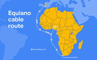 Google đưa tuyến cáp Internet Equiano đến châu Phi