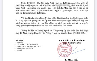 Cà Mau: Xác minh thông tin một ngư dân tử vong tại trại tạm giữ ở Indonesia