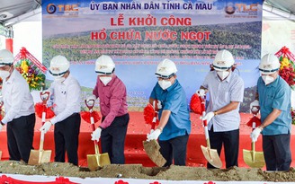 Cà Mau cho kéo dài thời gian hoàn thành hồ nước ngọt 184 tỉ đồng