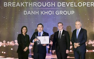 Danh Khôi nhận giải thưởng Nhà phát triển bất động sản đột phá 2021