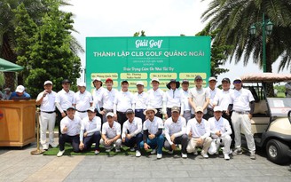 CLB golf Quảng Ngãi tổ chức giải từ thiện chăm lo tết cho bà con nghèo