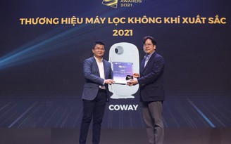 Coway giành giải thưởng ‘Thương hiệu máy lọc không khí xuất sắc’ tại Tech Awards 2021