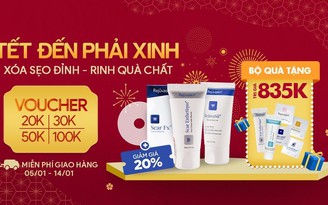 Rejuvaskin X LazMall: trị sẹo tận gốc - cơn lốc quà tặng trị giá 835.000 đồng