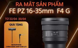 Sony ra mắt ống kính zoom điện góc rộng FE PZ 16-35mm F4 G