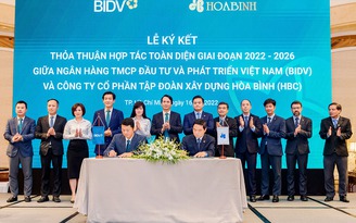 BIDV và Tập đoàn Xây dựng Hòa Bình ký kết thỏa thuận hợp tác toàn diện