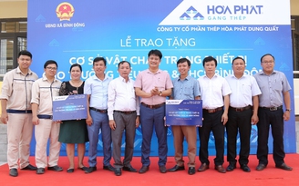 Hòa Phát Dung Quất tài trợ hơn 5 tỉ đồng nâng cấp trường học tại Quảng Ngãi