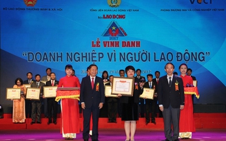 BIDV xuất sắc nhận giải thưởng ‘Doanh nghiệp vì người lao động’ năm 2017