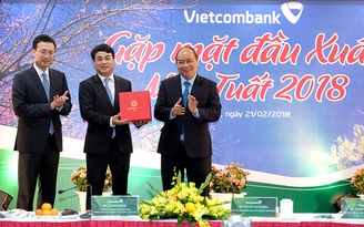 Thủ tướng thăm và chúc tết Vietcombank