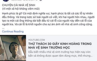 Thủ phạm khủng bố tinh thần thế hệ tương lai: Nhà vệ sinh bẩn trường học