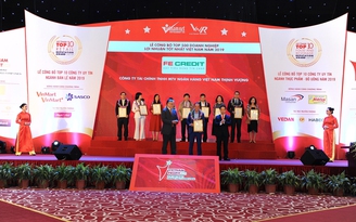 FE CREDIT khởi đầu năm mới bằng cú đúp giải thưởng do Việt Nam Report bình chọn