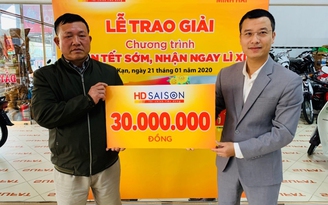 HD SAISON tặng sổ tiết kiệm 30 triệu đồng cho nhiều khách hàng