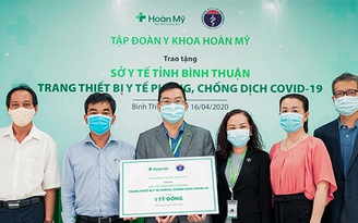 Bệnh viện Hoàn Mỹ tài trợ trang thiết bị y tế cho Sở Y tế Bình Thuận