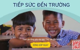 Sẻ chia yêu thương, tiếp sức đến trường