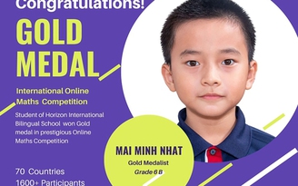 Trường song ngữ Horizon thắng lớn tại Cuộc thi Thử thách toán học quốc tế (IMC)