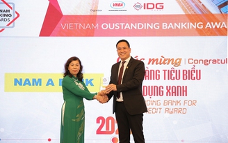 Nam A Bank nhận giải thưởng ‘Ngân hàng tiêu biểu về Tín dụng xanh’ năm 2020