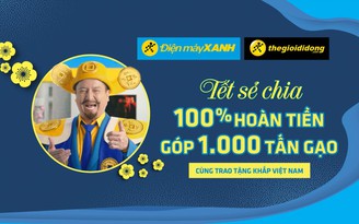 Thần tài Xanh điện máy xuất hiện, hé lộ chương trình trao ngàn tấn gạo ý nghĩa