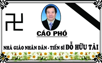 Cáo phó - Nhà giáo Nhân dân - Tiến sĩ Đỗ Hữu Tài