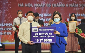 ACB ủng hộ 10 tỉ đồng vào Quỹ vắc xin phòng, chống Covid-19
