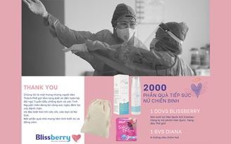 Blissberry tiếp sức các nữ y - bác sĩ tuyến đầu chống dịch