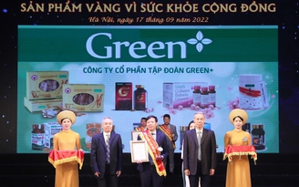 Green+ nhận huy chương ‘Sản phẩm vàng vì sức khỏe cộng đồng’ năm 2022