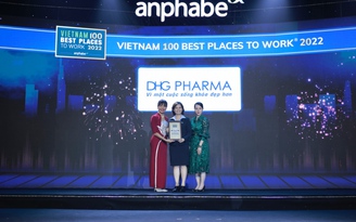 Dược Hậu Giang vào Top 100 nơi làm việc tốt nhất Việt Nam