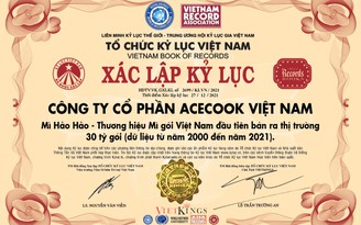 Hảo Hảo lập kỷ lục bán ra thị trường 30 tỉ gói mì