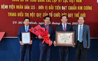 Bệnh viện Nhân dân 115 xác lập thêm kỷ lục Việt Nam