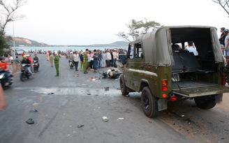 Xe máy tông trực diện xe UAZ, 2 Cảnh sát PCCC tử nạn