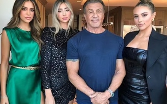 Ngôi sao Sylvester Stallone khoe ảnh 3 cô con gái xinh đẹp