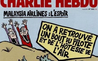 Tạp chí Charlie Hebdo bị chỉ trích vì đăng biếm họa MH370