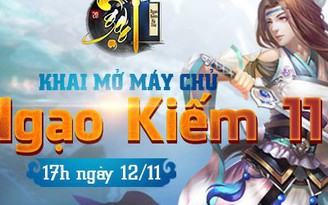 Ngạo Kiếm Kỳ Thư tặng giftcode nhân ra mắt máy chủ mới Ngạo Kiếm 11