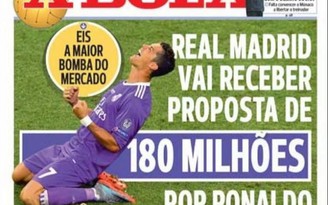 Cristiano Ronaldo được hỏi mua với giá 180 triệu euro