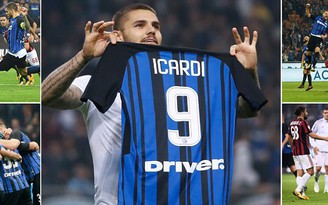 Mauro Icardi ghi hat-trick giúp Inter 'nhấn chìm' AC Milan