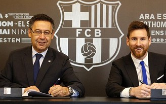 Messi chính thức gia hạn với Barcelona đến năm 2021