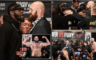 Tyson Fury và Deontay Wilder hỗn chiến trước 'đại chiến' quyền anh hạng nặng