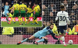 Kết quả bóng đá FA Cup Tottenham 2-3 Norwich (luân lưu): Người hùng Tim Krul