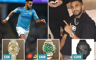 Riyad Mahrez bị trộm đột nhập lấy 3 đồng hồ đắt giá hơn 500.000 bảng
