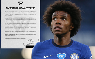 Gửi thư chia tay Chelsea cảm động, tuần này Willian đến Arsenal