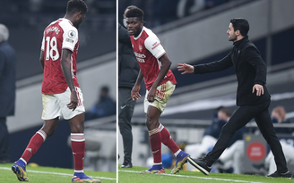 HLV Arteta bức xúc vì Thomas Partey quá ngờ nghệch rời sân để Tottenham ghi bàn