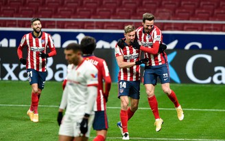 Kết quả La Liga, Atletico Madrid 2-0 Sevilla: ‘Los Rojiblancos’ xây chắc ngôi đầu