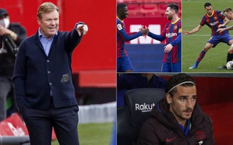 HLV Koeman thay đổi chiến thuật, Barcelona loại Antoine Griezmann ra rìa?